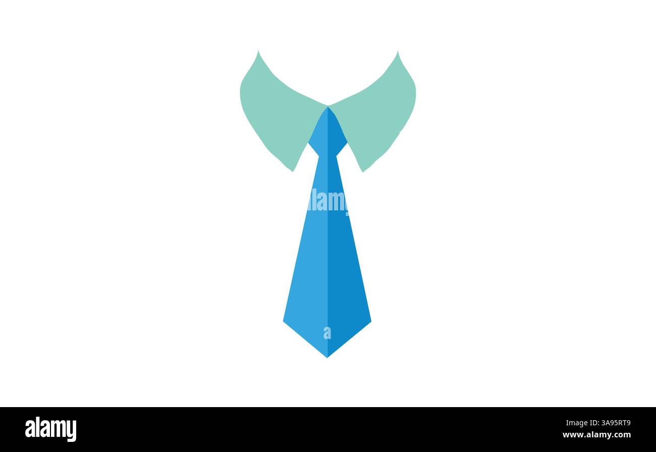 Simple Tie Icon Vector Template Flat Design Stock Vector