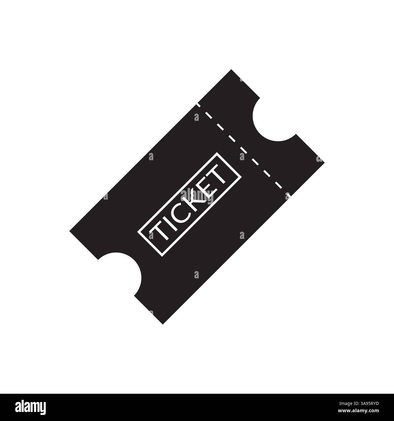 Flat Ticket icon symbol vector Illustration Stock Vector Image & Art ...