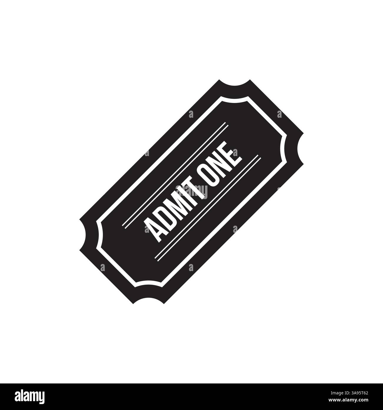 Flat Ticket icon symbol vector Illustration Stock Vector Image & Art ...