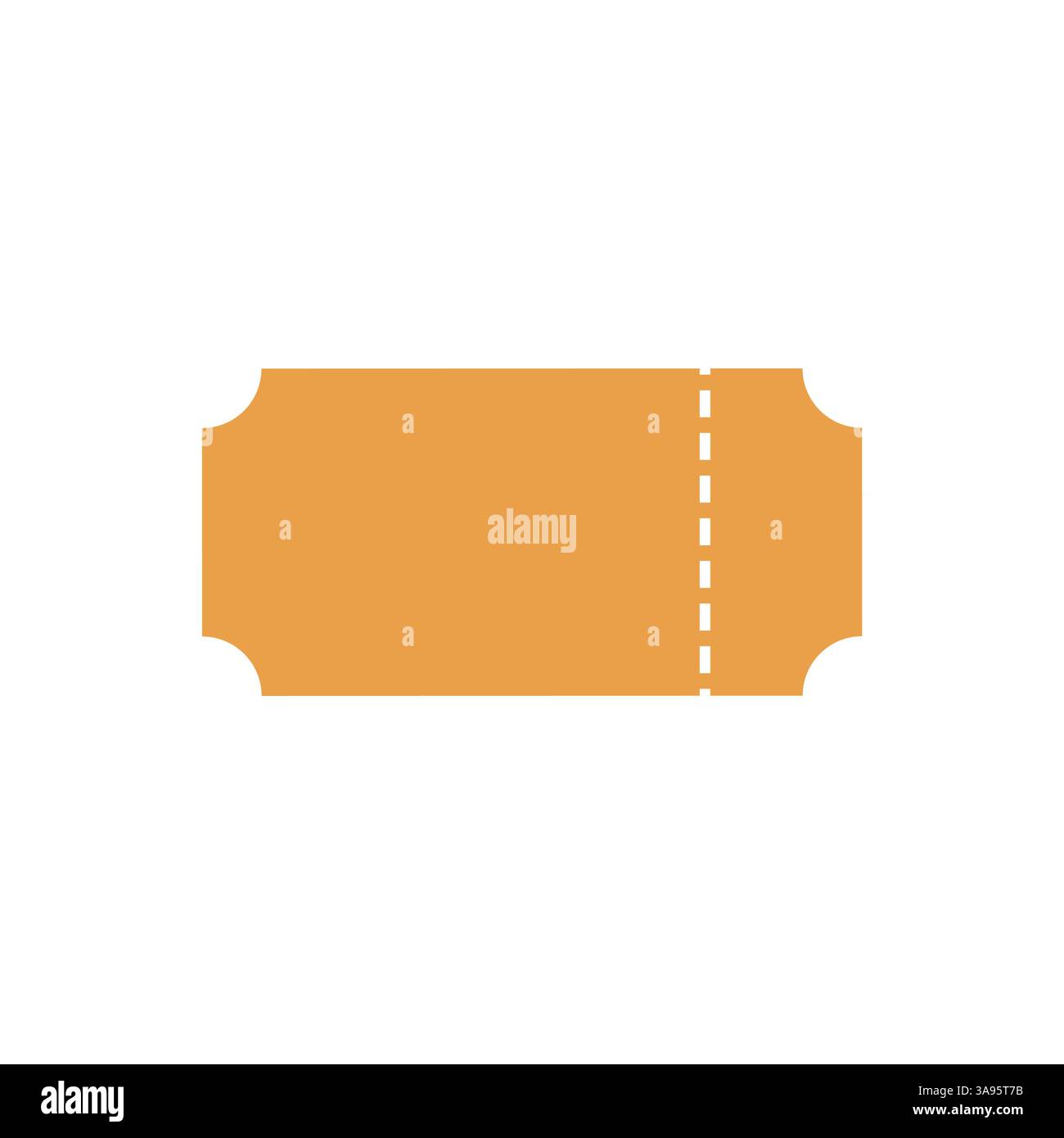 Ticket icon flat vector illustration Stock Vector Image & Art - Alamy