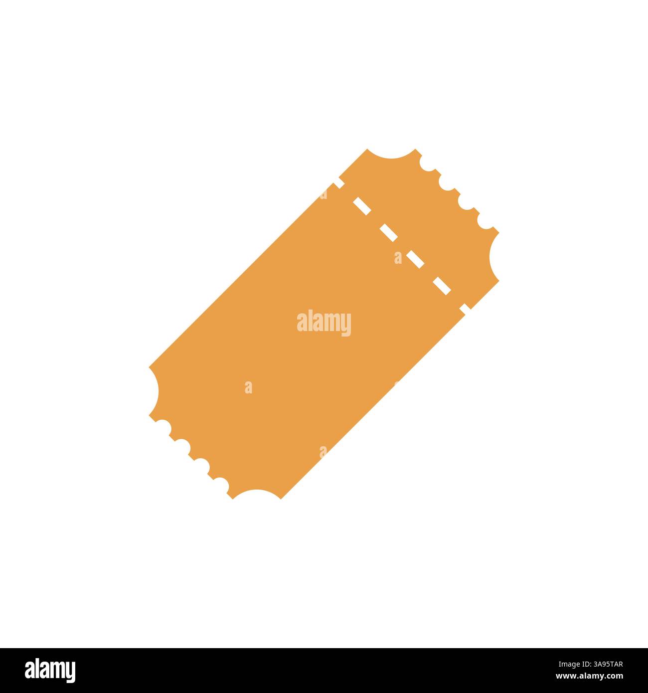 Ticket icon flat vector illustration Stock Vector Image & Art - Alamy