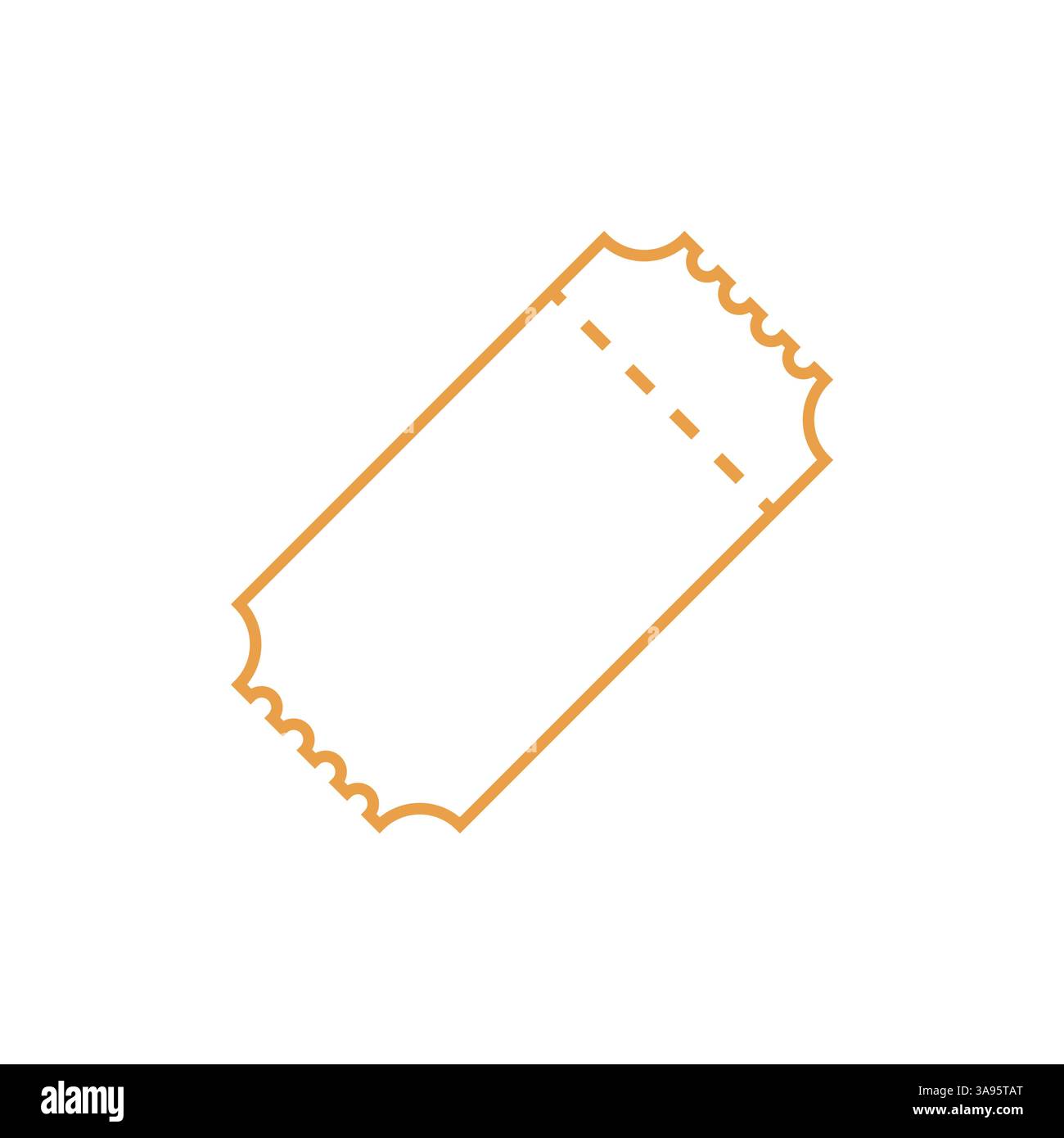 Ticket icon flat vector illustration Stock Vector Image & Art - Alamy