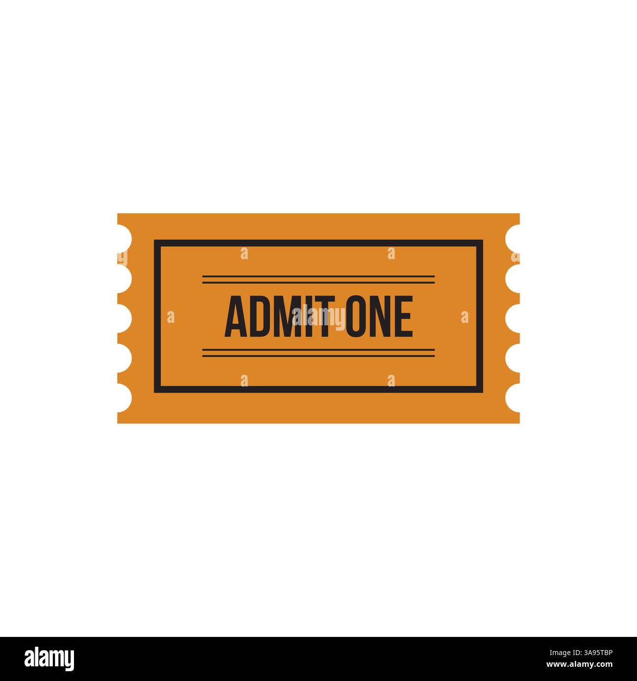 Flat Ticket icon symbol vector Illustration Stock Vector Image & Art ...