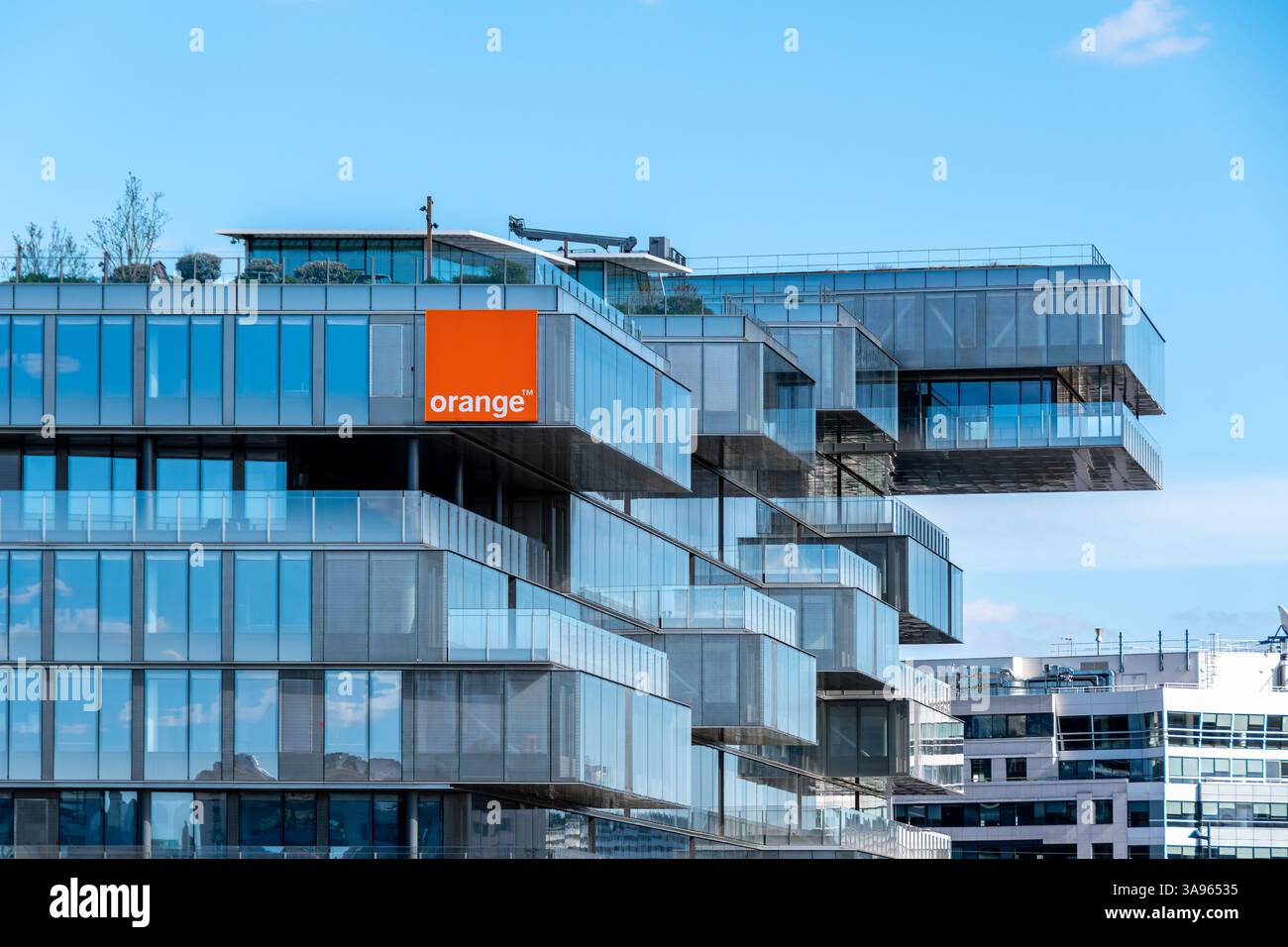 Headquarters france telecom orange hi-res stock photography and 