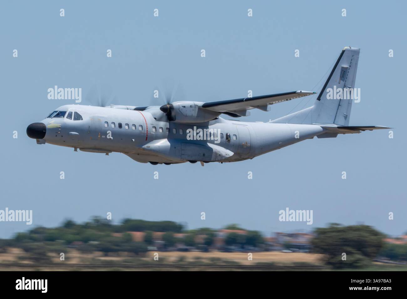 Turboprop military transport aircraft Stock Photo - Alamy