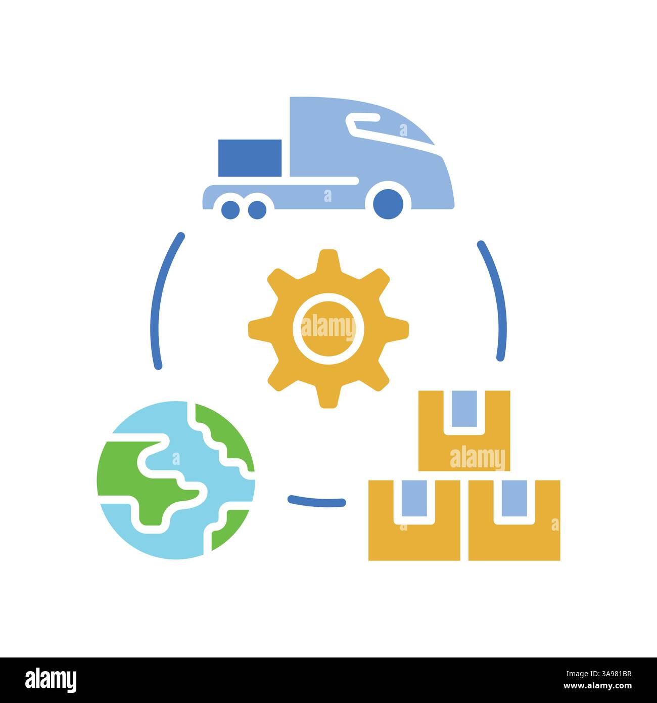 Supply chain monitoring Stock Vector Images - Alamy