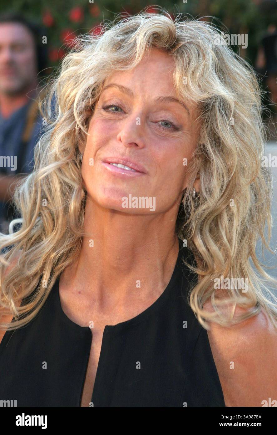 Womens Farrah Fawcett Legendary Poster T-Shirt Baby Blue Womens Farrah Fawcett Legendary Poster T-Shirt Baby Blue