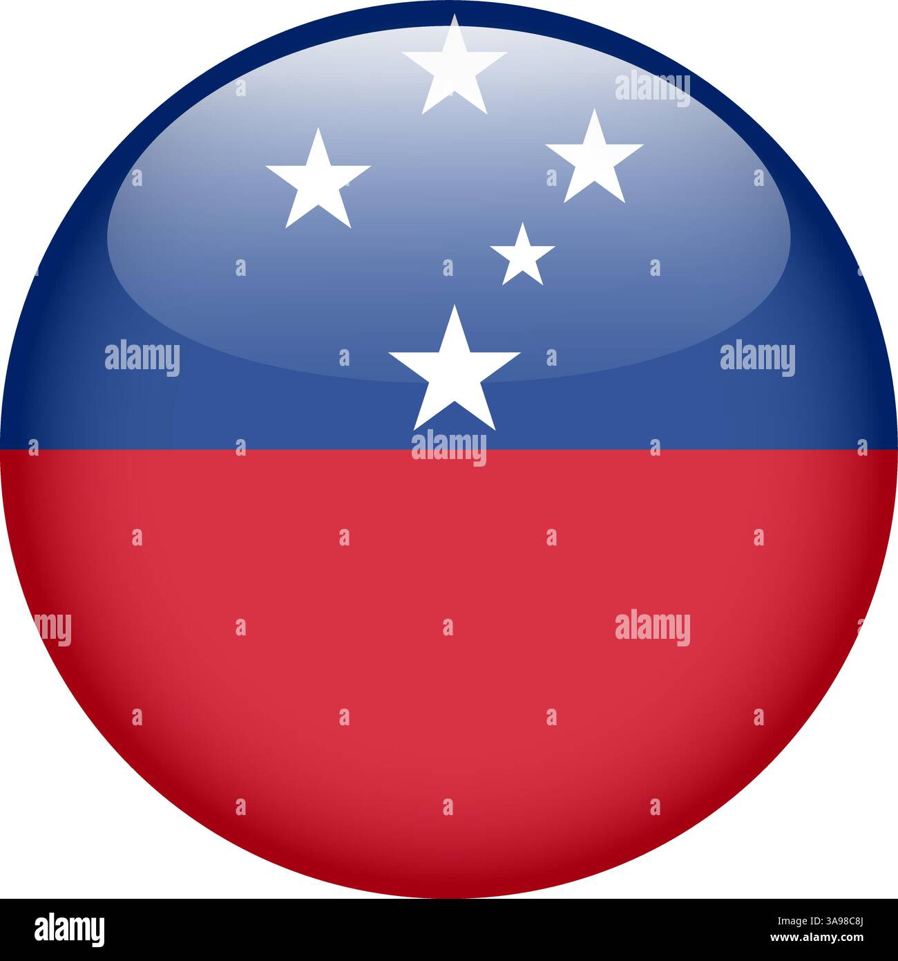 Samoa flag in circle hi-res stock photography and images - Alamy