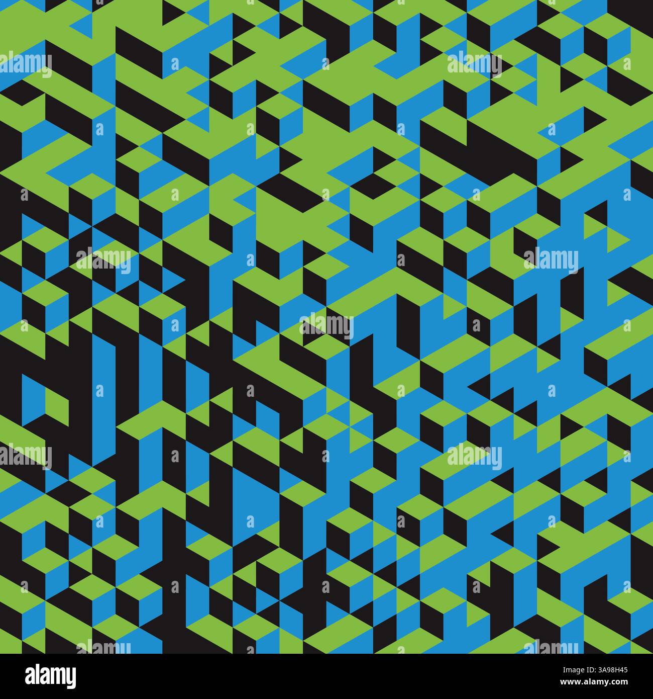 Abstract 3d geometrical background. Mosaic. Vector illustration. Stock Vector