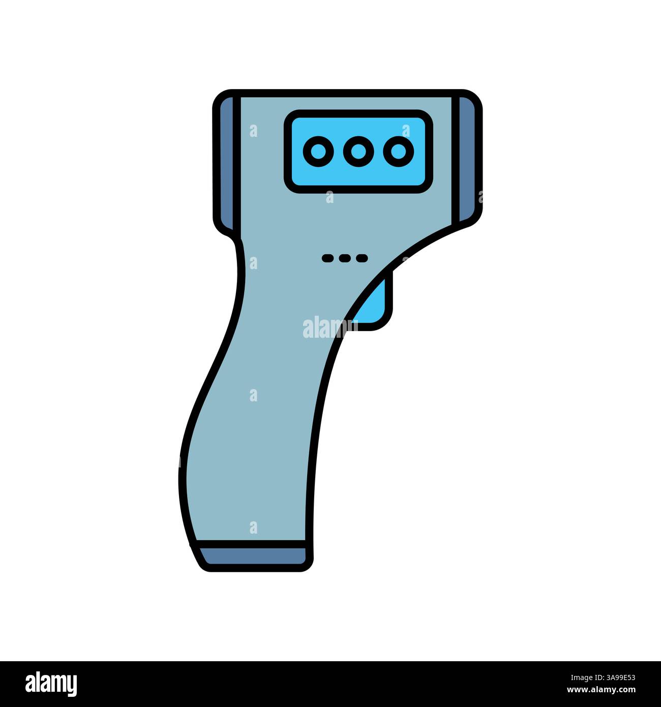 smart thermometer black line icon for digital and print projects ...