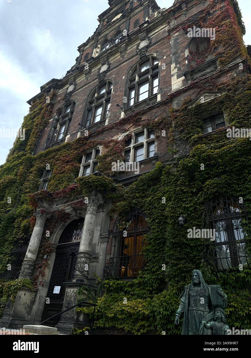 entrance of National Museum in Wroclaw,Poland - Smartphone Captured Stock Image