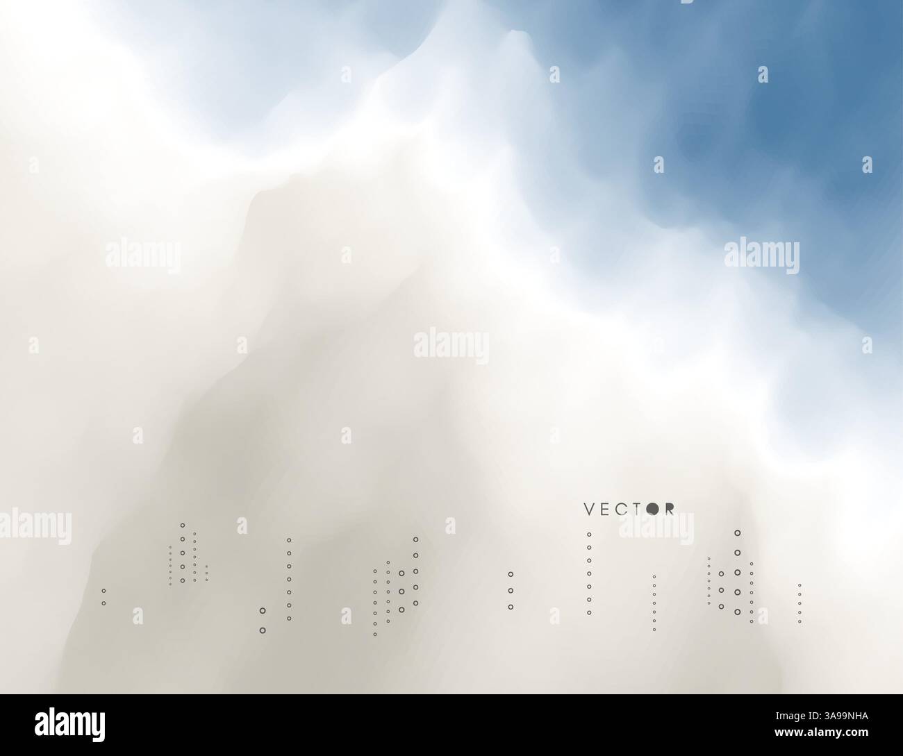 Blue sky with clouds. Modern pattern. Nature background. Modern pattern. Abstract background. Vector illustration. Stock Vector