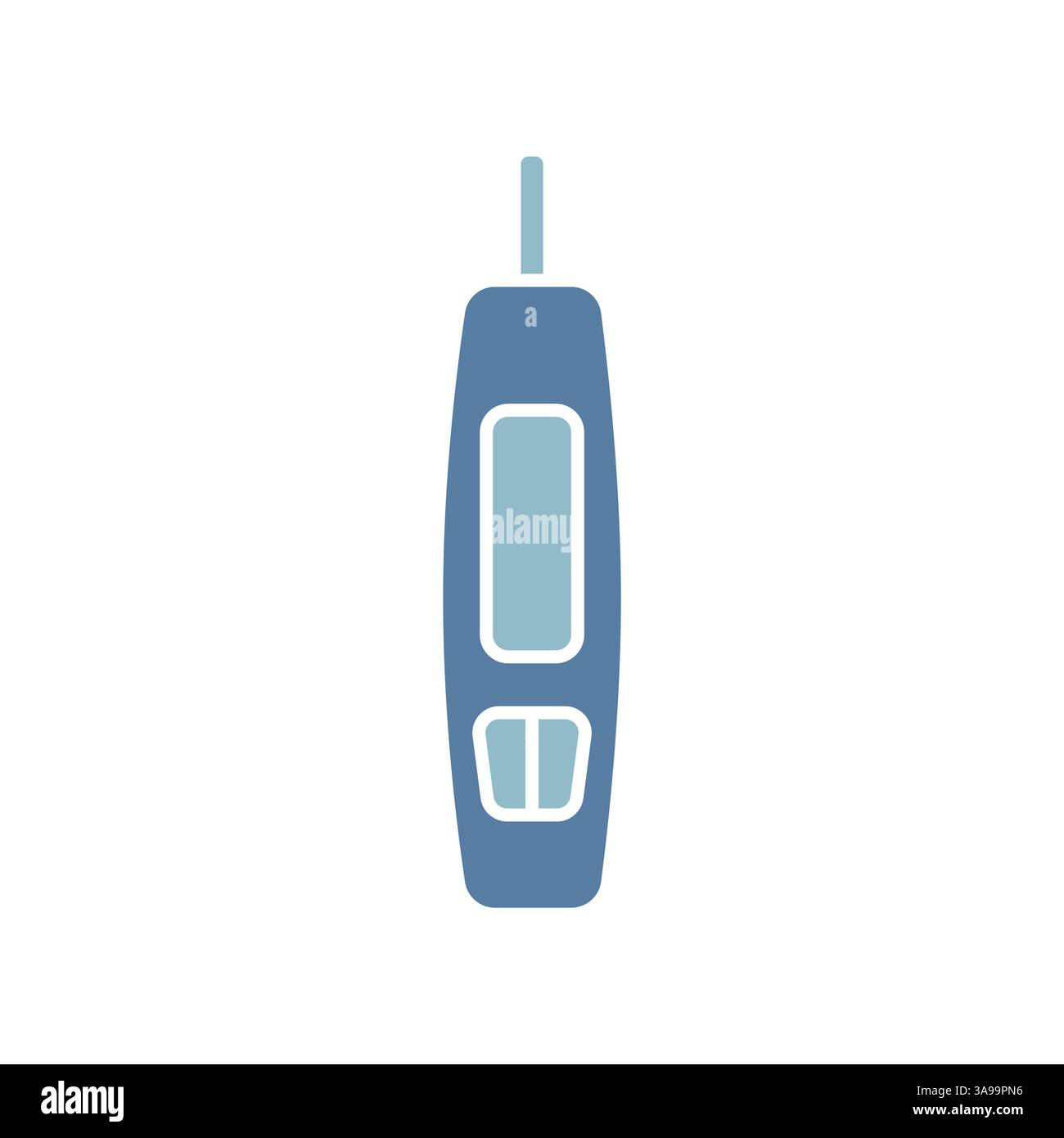 smart glucose monitor black line icon for digital and print projects.  Minimal clean icons for apps and websites. Modern simple icons for UI UX and br Stock Vector