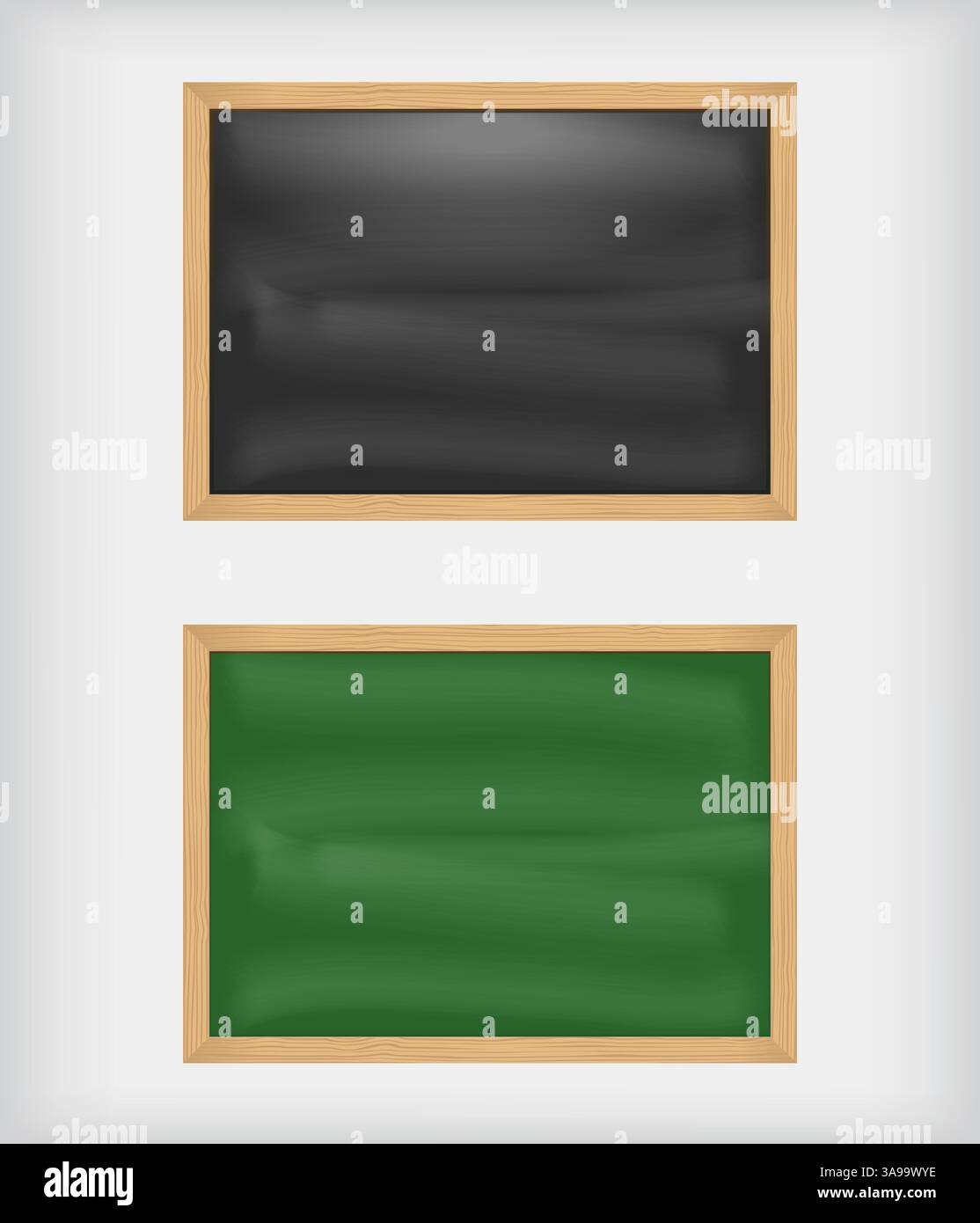 Black and green blank chalkboards, vector Stock Vector Image & Art - Alamy