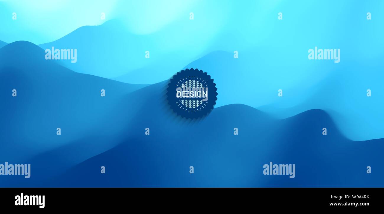 Water surface. Blue abstract background. Vector illustration for design. Stock Vector