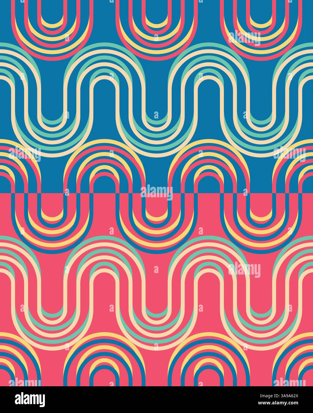 Vector seamless pattern. Simple geometrical design. Abstract background for textile, wrapper and wallpaper. Stock Vector