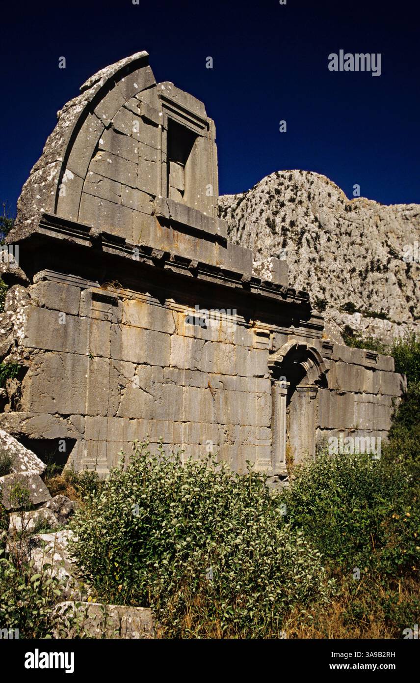 Statius Taurus Rome Facade, shattered by earthquakes, of gymnasium and public baths complex ...