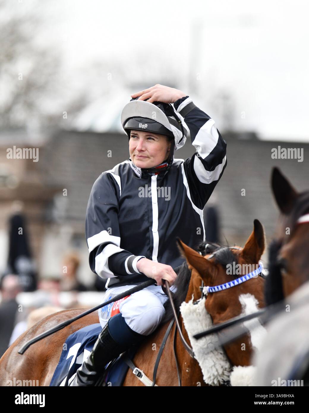 Joanna mason at doncaster racecourse hi-res stock photography and