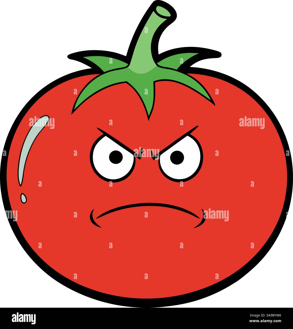 Tomato with face Stock Vector Images - Alamy