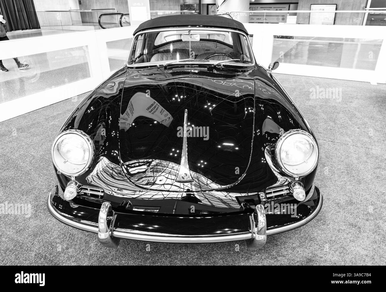 Photo Ancienne Course Auto - Porsche 356 1953 - Gustave Olivier Eugene Martin