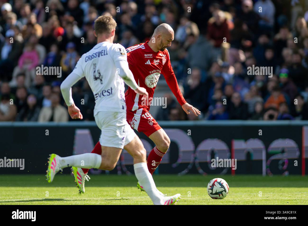 Ludovic Ajorque Of Brest During The French Championship Ligue 1 ludovic-ajorque-of-brest-during-the-french-championship-ligue-1