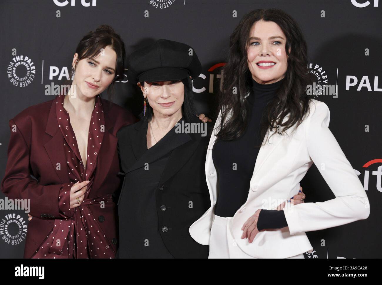 Ca. 29th Mar, 2025. Rachel Brosnahan, Lauren Graham, Amy Sherman