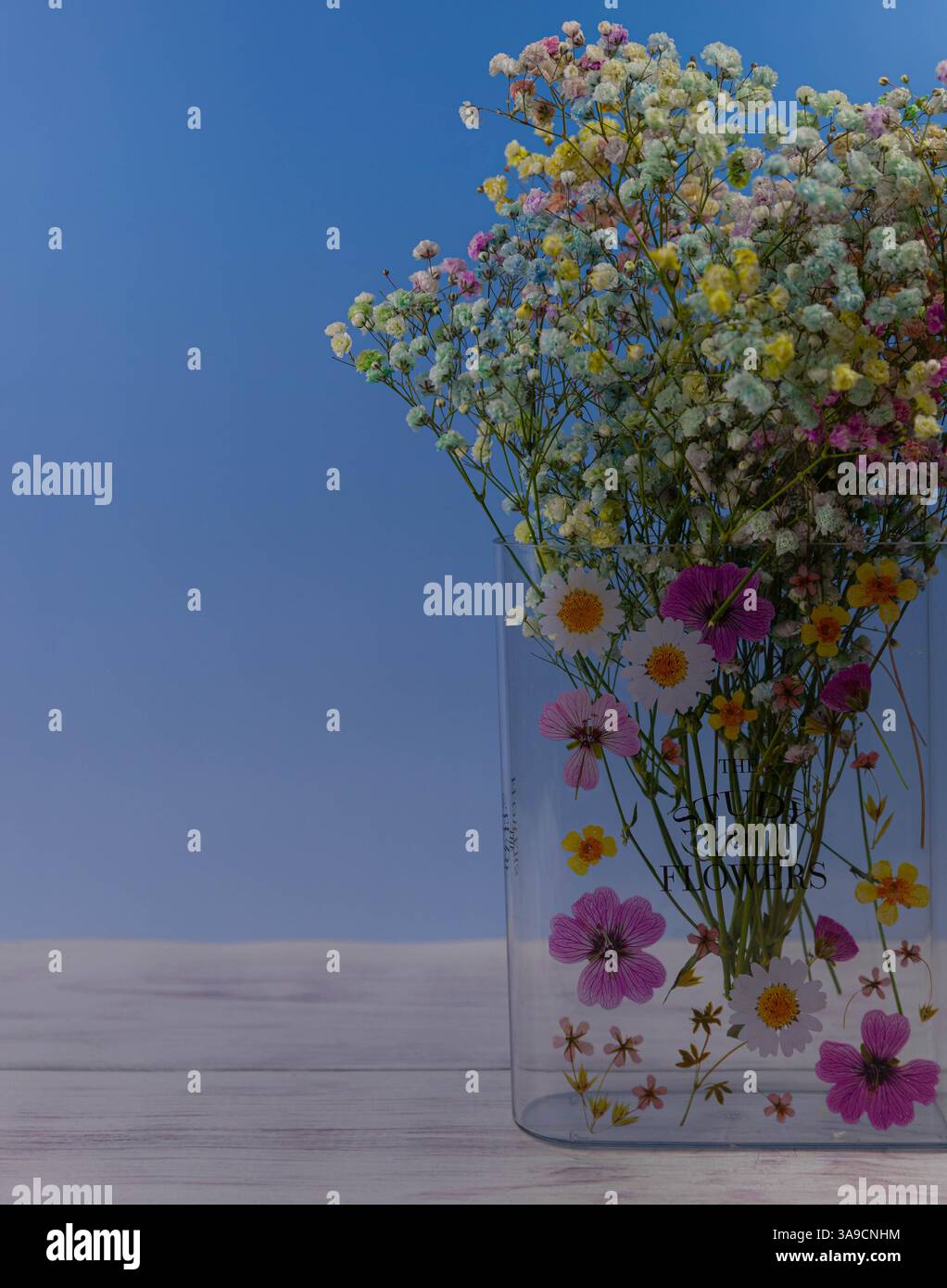 easter decorations and flowers Stock Photo