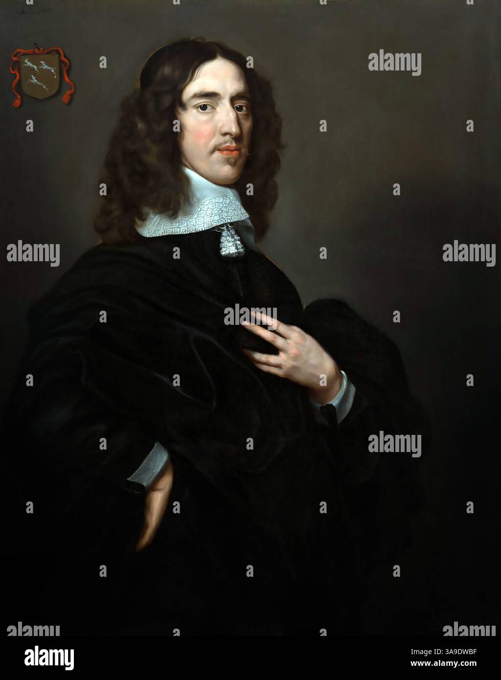 Johan de Witt (1625  – 1672) Dutch statesman and political figure. Johan de Witt by Adriaen Hanneman. Stock Photo