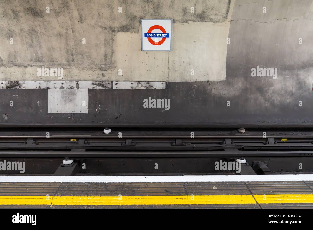 London, England, 11 July 2023, Subway Track with Iconic London ...
