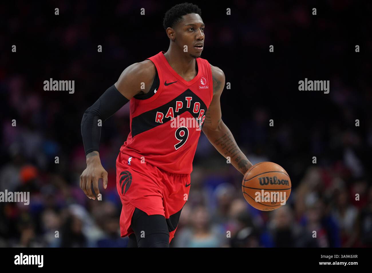 Toronto Raptors Rj Barrett Toronto Raptors' RJ Barrett plays during an NBA basketball game Sunday ...