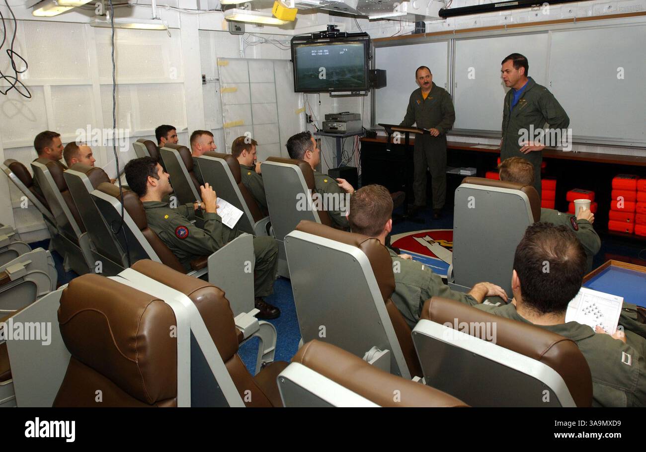 Captain Driver Room Mar 10, 2006; ATLANTIC OCEAN; Commander, Carrier Air Wing Eight, CAPT ...