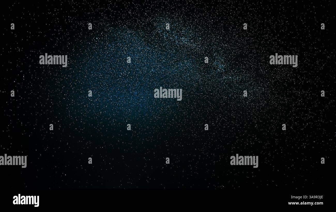 Amazing Night View Bold Stars . Natural Glowing Stars And Satellites Trails. Night Sky Stars With Milky Way Galaxy. Night View Of Natural Glowing Stock Photo