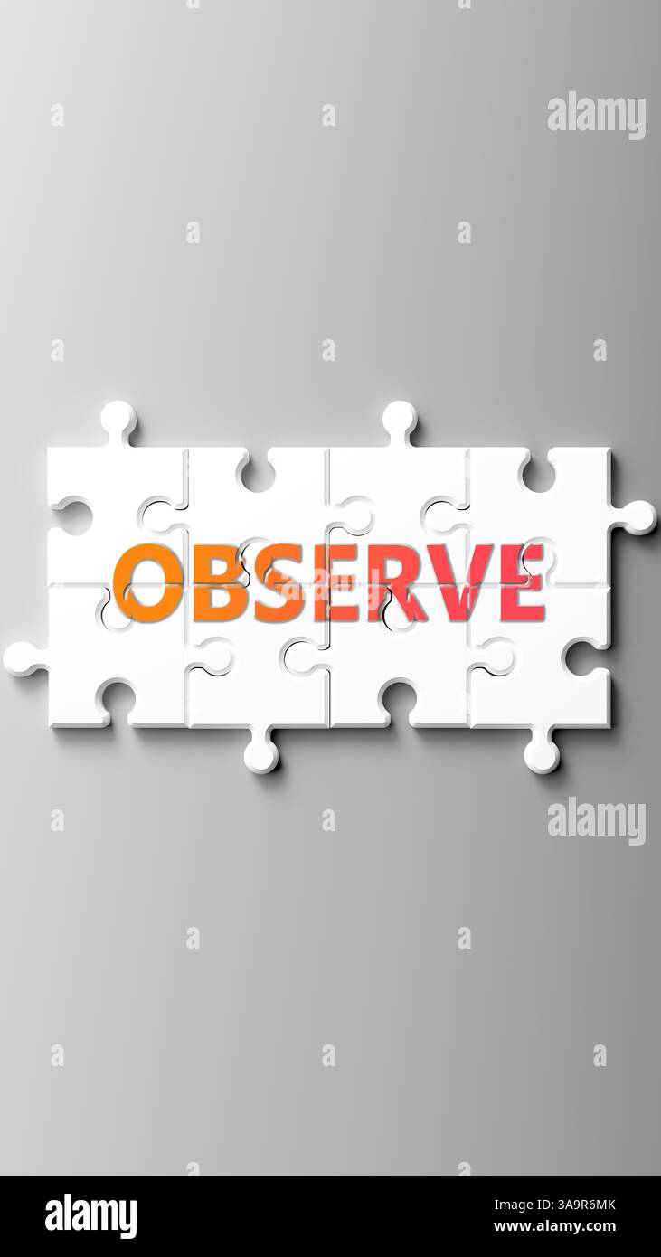 Observe as a complex subject hi-res stock photography and images - Alamy