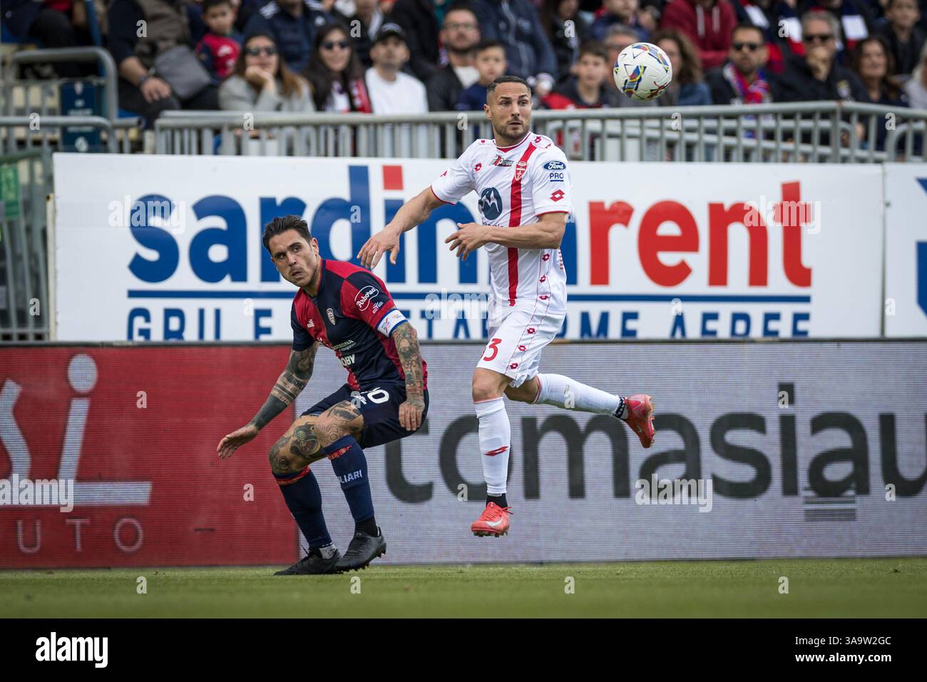 Cagliari, Italia. 30th Mar, 2025. AC Monza's Danilo D'Ambrosio during ...
