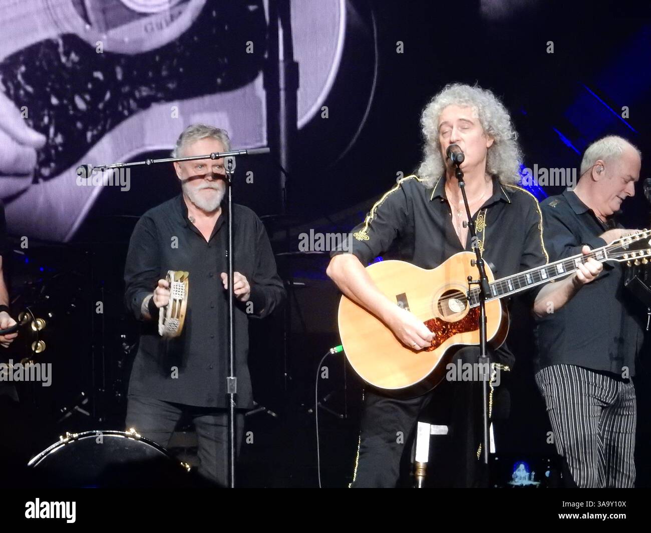 Brian may and roger taylor in queen hi-res stock photography