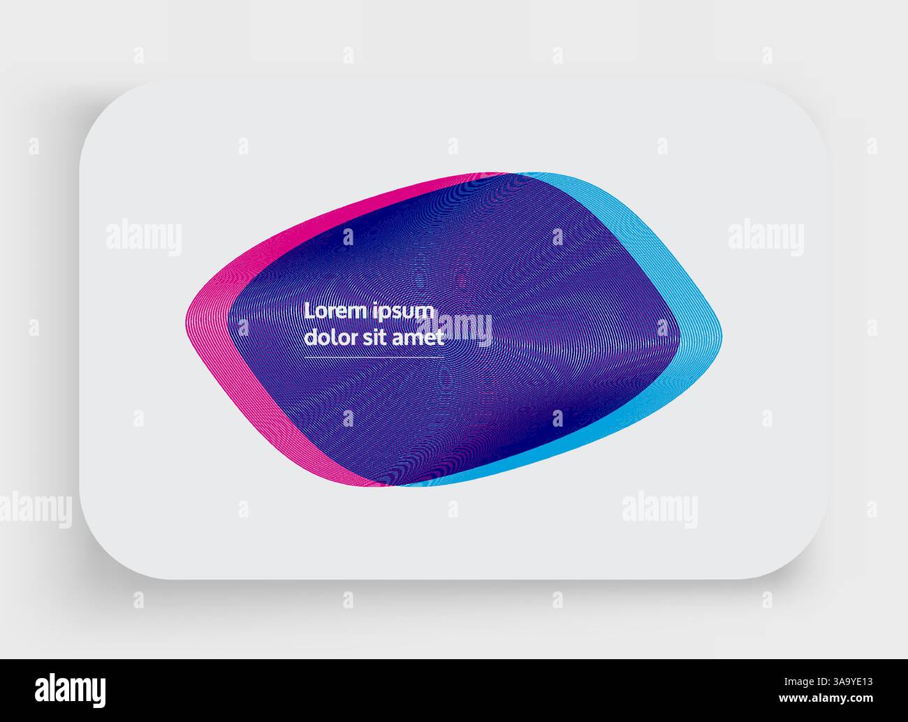 Abstract striped element with optical illusion. Vector illustration ...