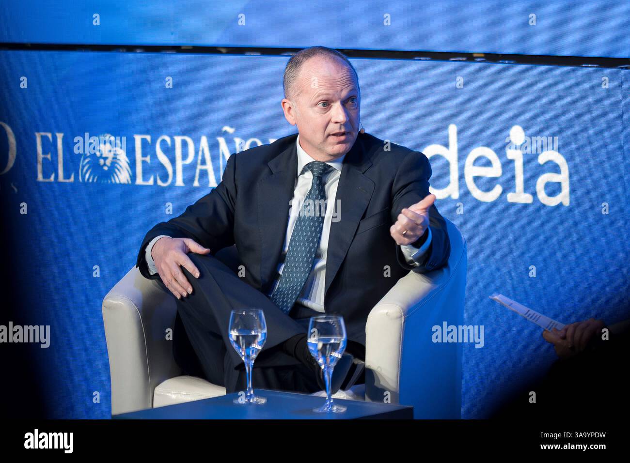 Redeia's CEO, Roberto García Merino, during the inauguration of the 5th ...