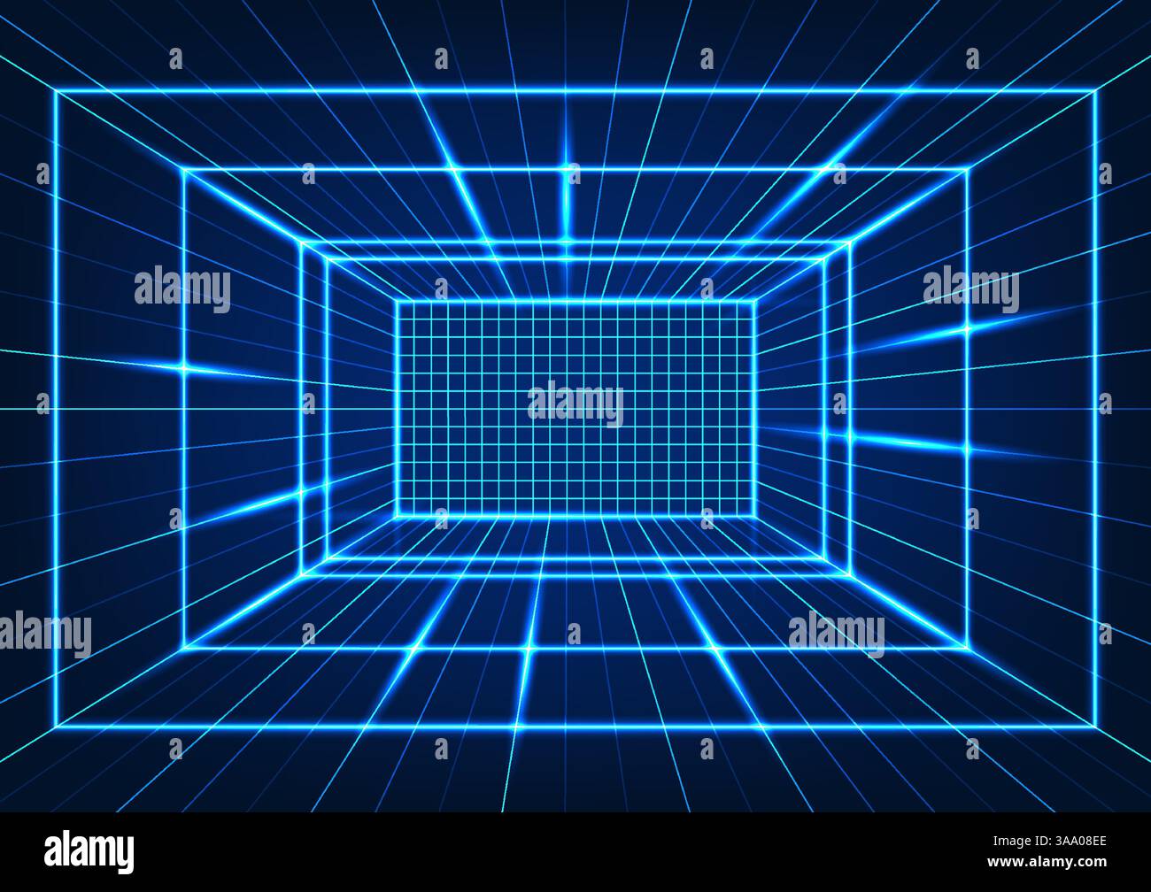 Technology background, square shape, arranged in a grid, conveying ...