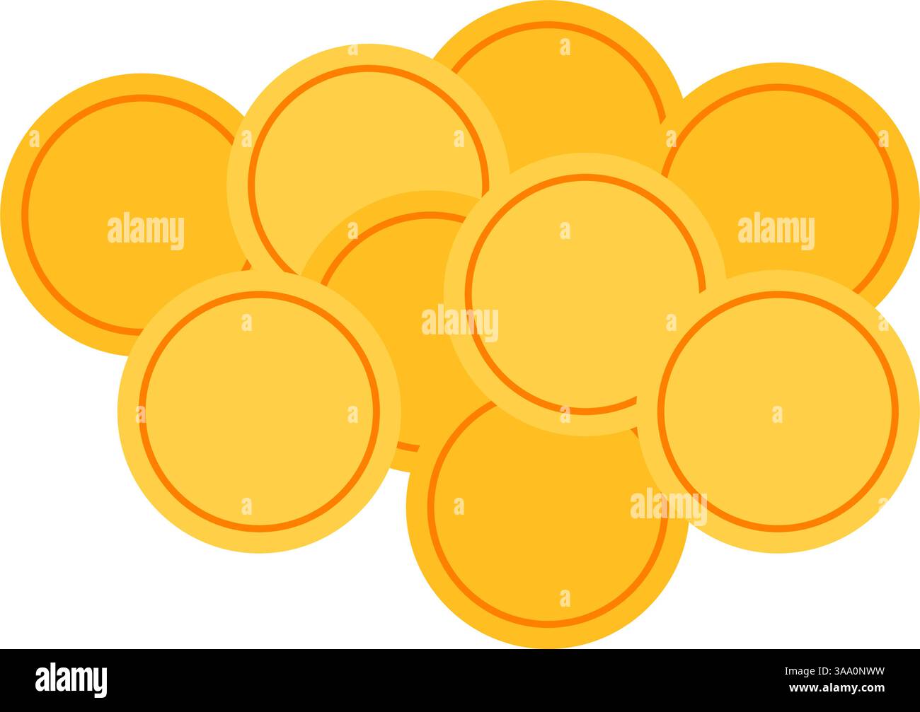 Gold Coin Stack Illustration Stock Vector Image & Art - Alamy