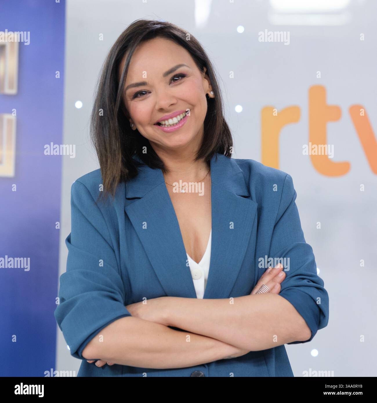 Spanish singer Chenoa attends to the presentation of 