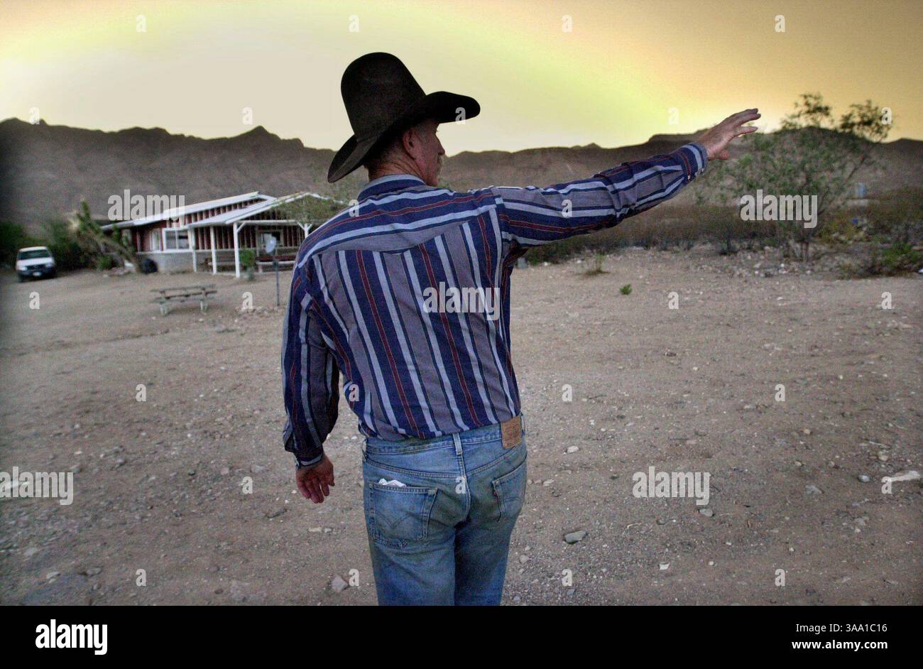 In remote part of the vast, harsh, open Mojave Desert of California ...