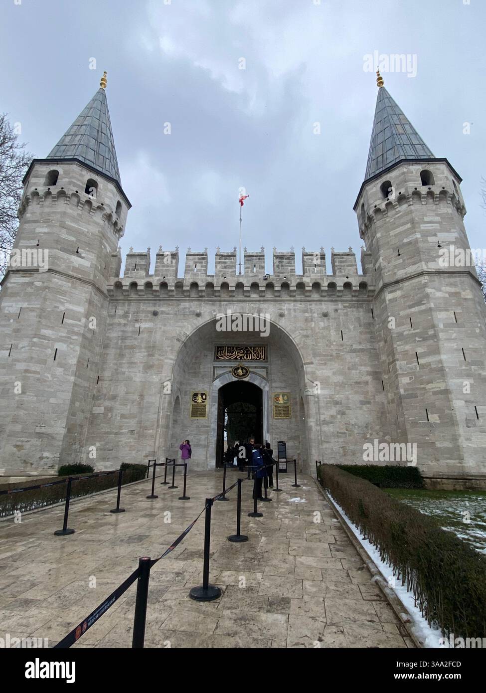 The Blue Mosque, Ayasofya, and Topkapi Palace, side by side in the heart of Istanbul - Smartphone Captured Stock Image