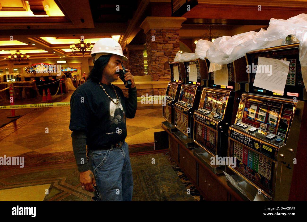 Allen Adams is one of several tribal members who have found jobs at Thunder Valley Casino. Photo taken May 15, 2003./ZUMA Press Stock Photo