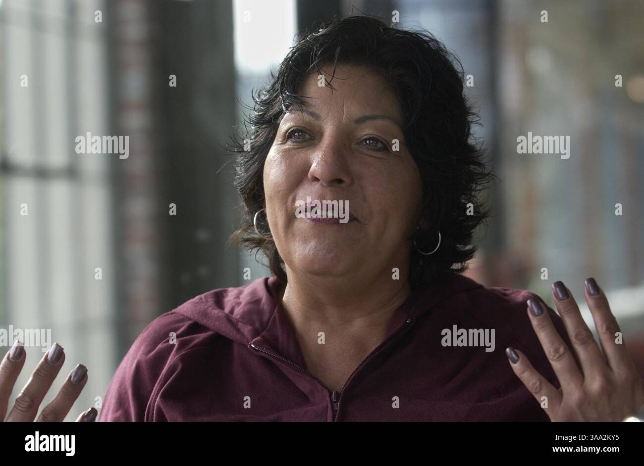 inside -- Jessica Tavares, tribal chair woman for the United Auburn Indian Reservation discusses how things have changed for the tribe since the Thunder Valley Casino opened in June. Photo taken Wednesday, November 19, 2003. Sacramento Bee/  Lezlie Sterling/ZUMA Press Stock Photo