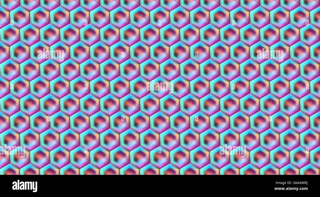 Soft pastel abstract background with 3D hexagonal pattern Stock Vector ...