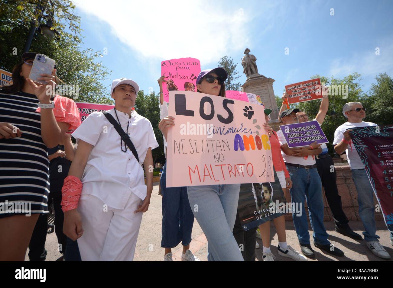 Marchforanimals People from various civil associations that support animals, join the ...
