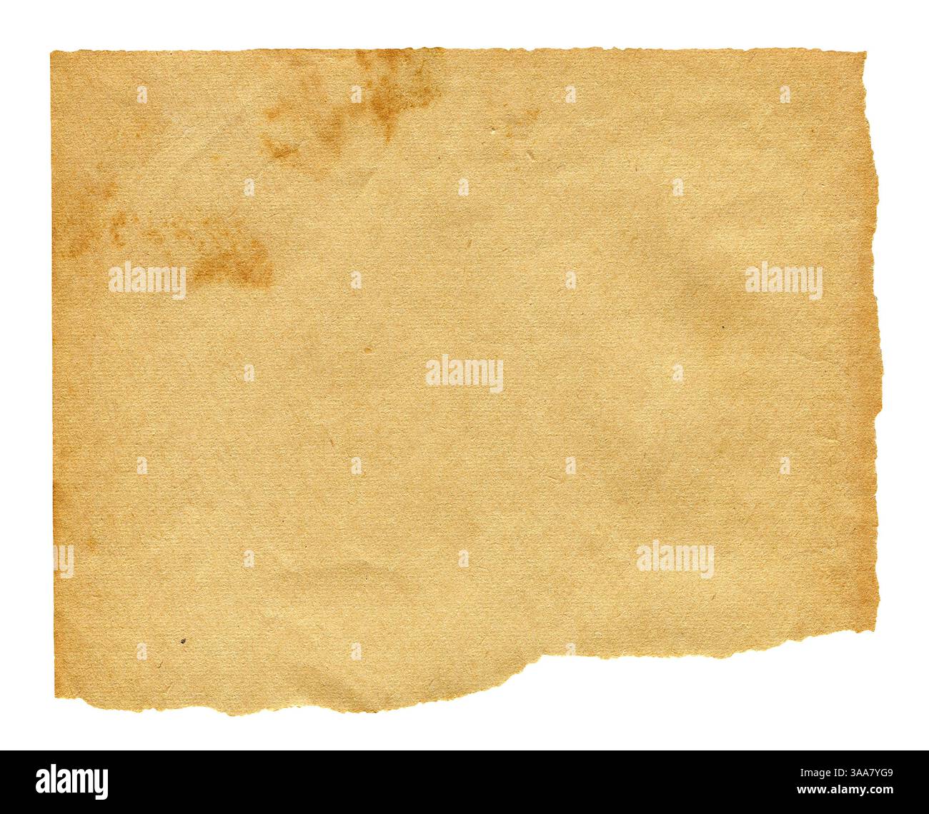 Old and Vintage Paper Isolated on the White Background Stock Photo - Alamy