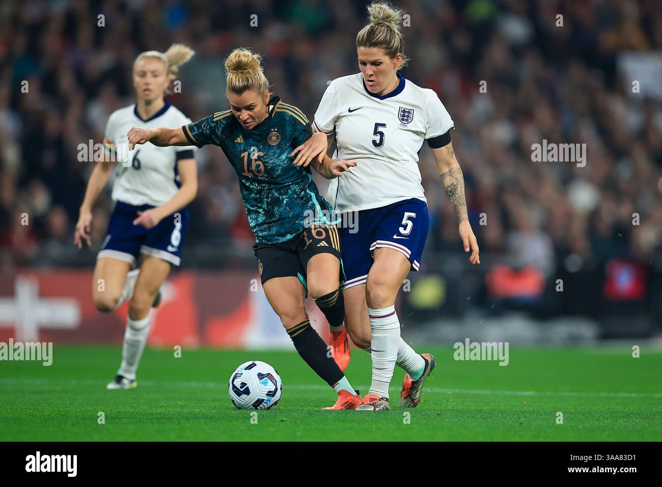 PENALTY England Defender Millie Bright (5) fouls Germany Midfielder ...
