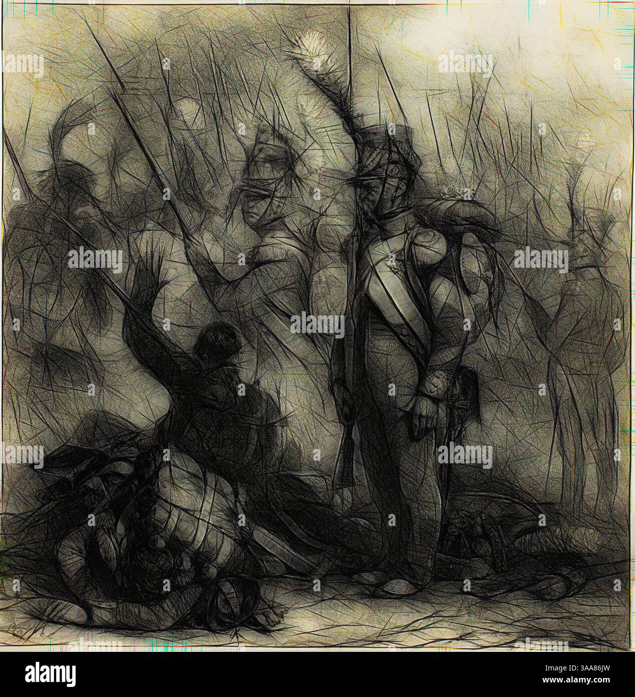 Group of warriors stands amidst hi-res stock photography and images - Alamy