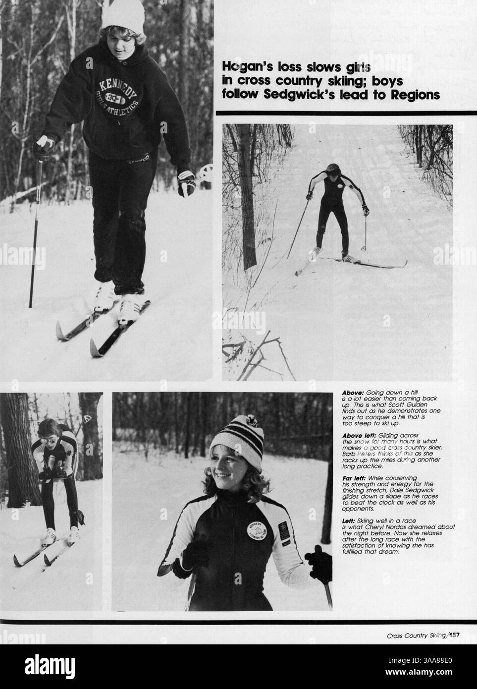 The 1983 Kennedy High Yearbook features profiles of students ...